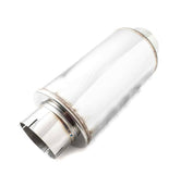 Image of 5" Polished 304 Stainless Steel Muffler For Cummins Duramax Powerstroke Diesel